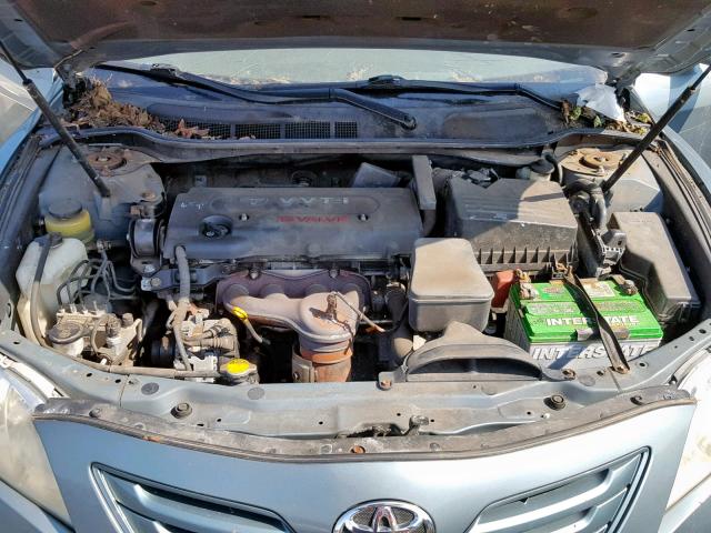 4T1BE46K07U678384 - 2007 TOYOTA CAMRY NEW TURQUOISE photo 7