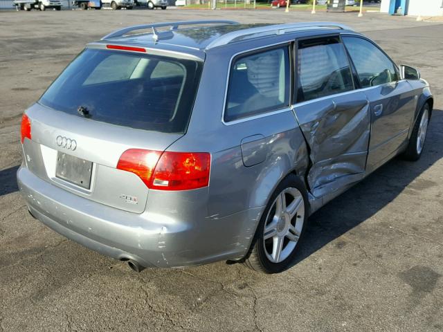 WAUKF78E55A551121 - 2005 AUDI A4 2.0T AV GRAY photo 4