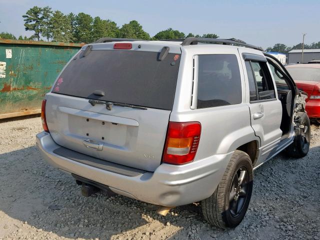 1J8GX58N74C131060 - 2004 JEEP GRAND CHER SILVER photo 4