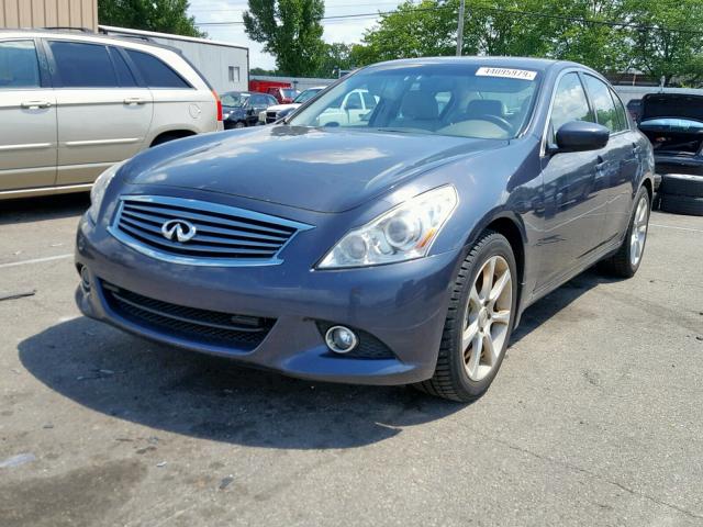 JN1CV6AR5BM406014 - 2011 INFINITI G37 BLUE photo 2