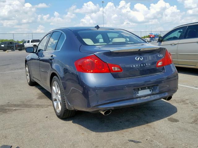 JN1CV6AR5BM406014 - 2011 INFINITI G37 BLUE photo 3