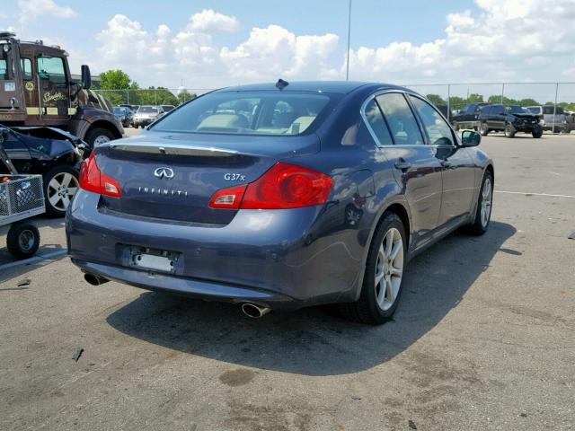 JN1CV6AR5BM406014 - 2011 INFINITI G37 BLUE photo 4