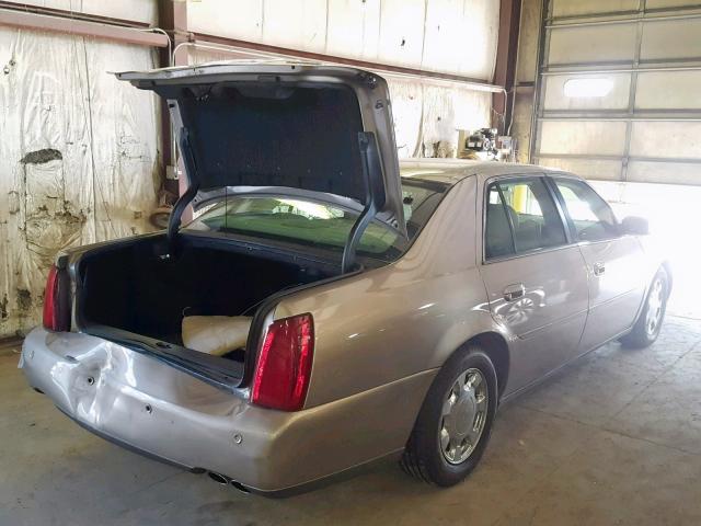 1G6KD54Y01U287671 - 2001 CADILLAC DEVILLE TAN photo 4