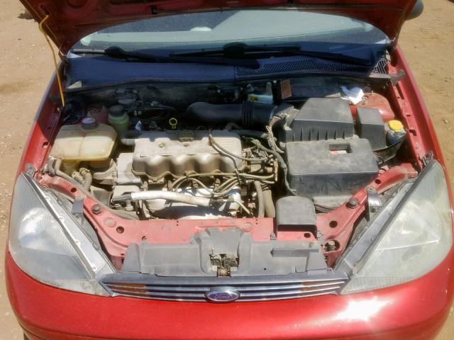 1FAFP33P93W275003 - 2003 FORD FOCUS LX MAROON photo 7