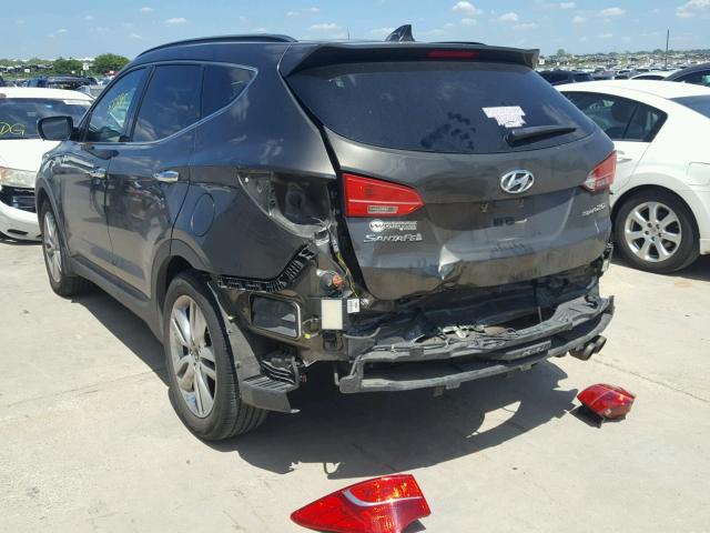 5XYZU3LA8EG186423 - 2014 HYUNDAI SANTA FE S CHARCOAL photo 3