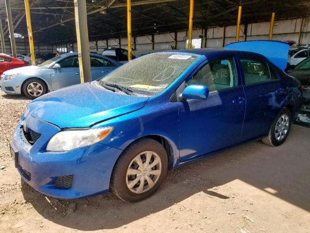 JTDBL40EX9J015549 - 2009 TOYOTA COROLLA BA BLUE photo 2