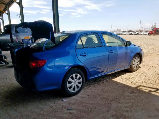 JTDBL40EX9J015549 - 2009 TOYOTA COROLLA BA BLUE photo 4