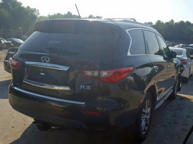 5N1AL0MM9DC350204 - 2013 INFINITI JX35 BLACK photo 4