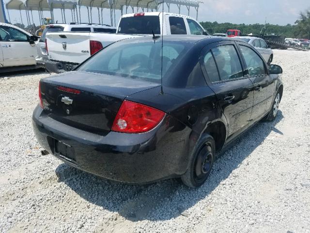 1G1AT58H897170137 - 2009 CHEVROLET COBALT LT BLACK photo 4