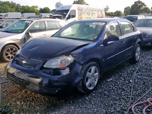 1G1AL58F487195257 - 2008 CHEVROLET COBALT LT BLUE photo 2