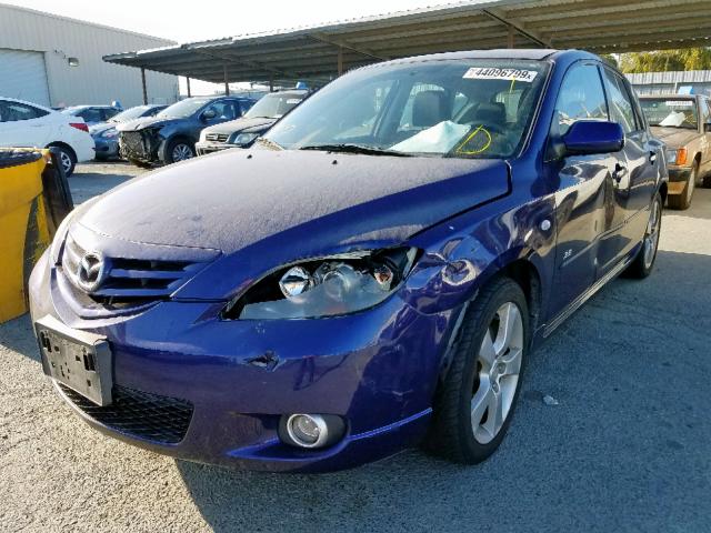 JM1BK343141165516 - 2004 MAZDA 3 HATCHBAC BLUE photo 2