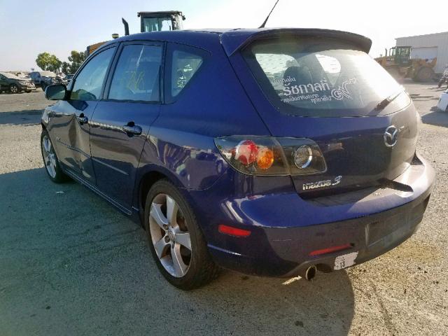 JM1BK343141165516 - 2004 MAZDA 3 HATCHBAC BLUE photo 3