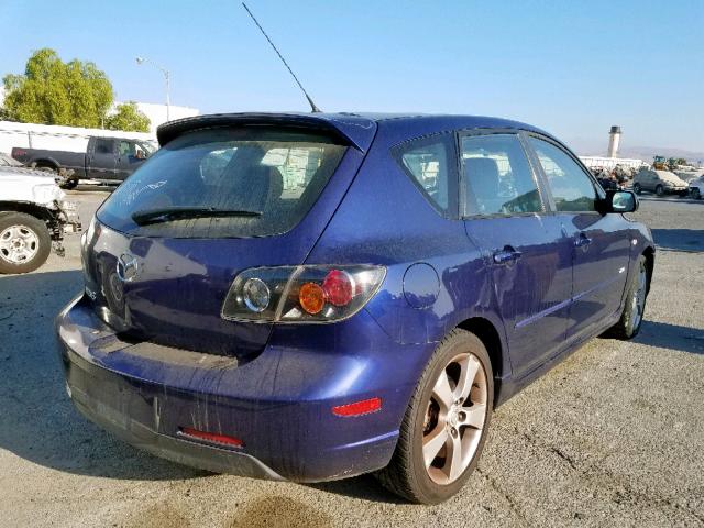 JM1BK343141165516 - 2004 MAZDA 3 HATCHBAC BLUE photo 4