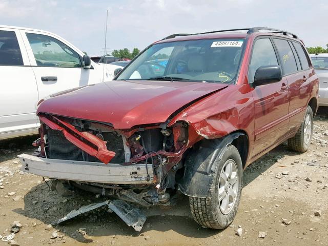 JTEHP21A370209868 - 2007 TOYOTA HIGHLANDER BURGUNDY photo 2