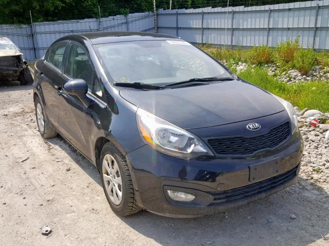 KNADM4A31D6237232 - 2013 KIA RIO LX BLACK photo 1