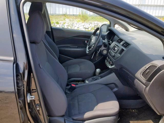 KNADM4A31D6237232 - 2013 KIA RIO LX BLACK photo 5