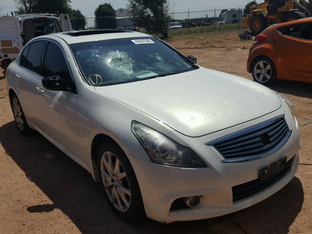 JN1CV6AR1CM670817 - 2012 INFINITI G37 WHITE photo 1