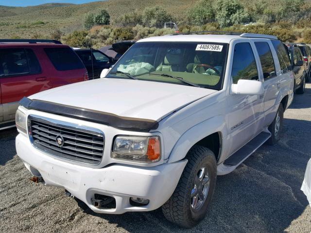 1GYEK13R2XR405728 - 1999 CADILLAC ESCALADE WHITE photo 2