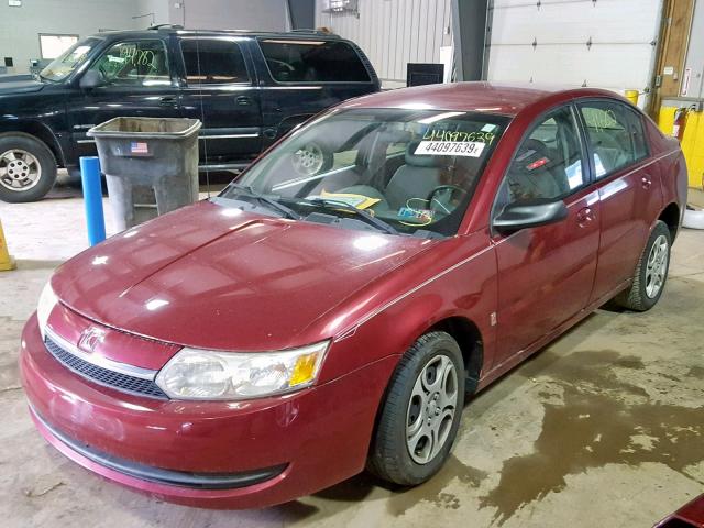 1G8AJ52F34Z231194 - 2004 SATURN ION LEVEL RED photo 2