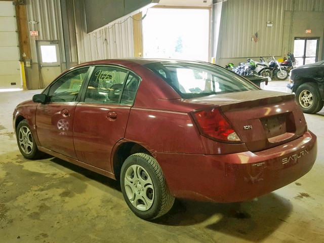 1G8AJ52F34Z231194 - 2004 SATURN ION LEVEL RED photo 3