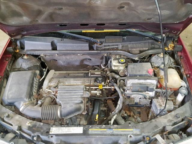 1G8AJ52F34Z231194 - 2004 SATURN ION LEVEL RED photo 7