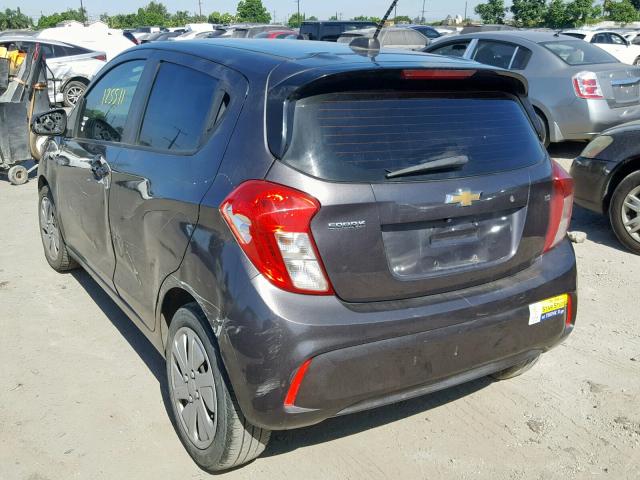 KL8CB6SA6GC568626 - 2016 CHEVROLET SPARK LS GRAY photo 3