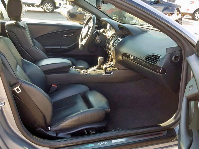 WBAEK13426CN79825 - 2006 BMW 650 I GRAY photo 5