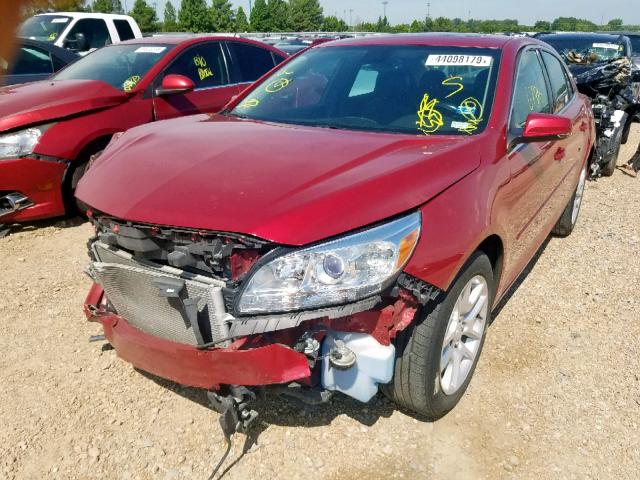 1G11C5SL4EF105895 - 2014 CHEVROLET MALIBU 1LT RED photo 2