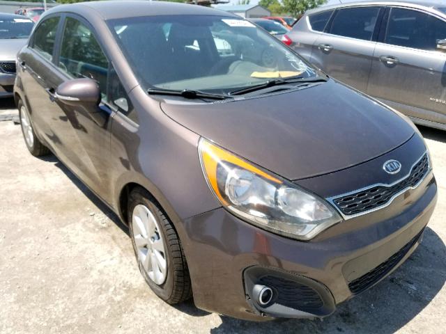 KNADN5A38D6127989 - 2013 KIA RIO EX BROWN photo 1