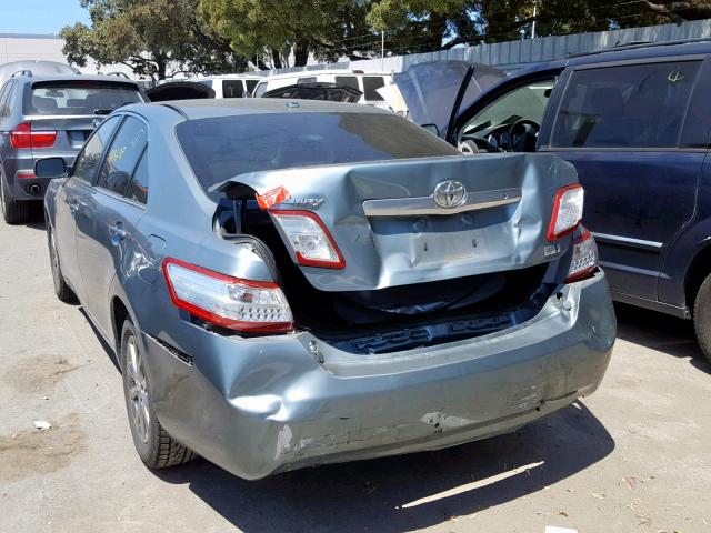 4T1BB3EK0BU141558 - 2011 TOYOTA CAMRY HYBR GRAY photo 3