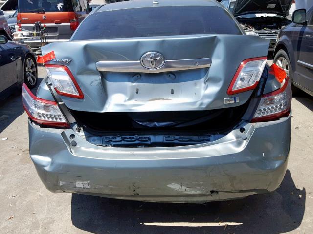 4T1BB3EK0BU141558 - 2011 TOYOTA CAMRY HYBR GRAY photo 9