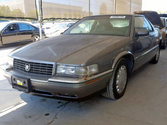 1G6EL1292PU612480 - 1993 CADILLAC ELDORADO T GRAY photo 2