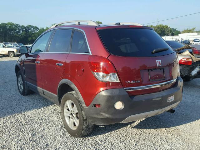 3GSCL33P78S666070 - 2008 SATURN VUE XE RED photo 3
