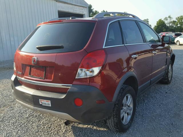 3GSCL33P78S666070 - 2008 SATURN VUE XE RED photo 4