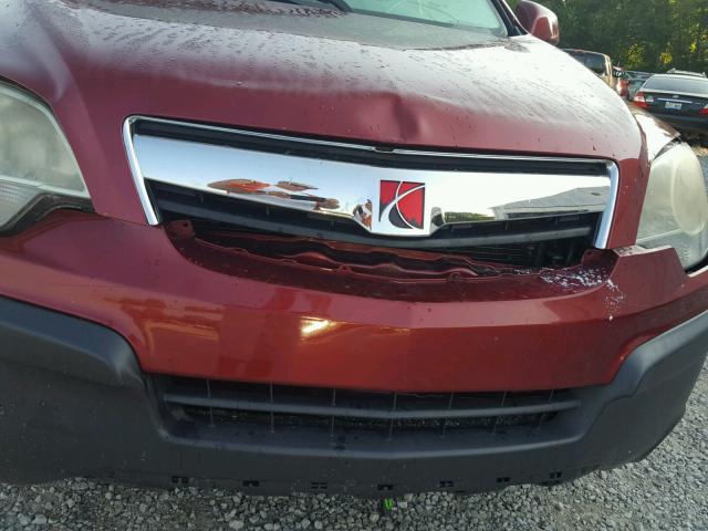 3GSCL33P78S666070 - 2008 SATURN VUE XE RED photo 9