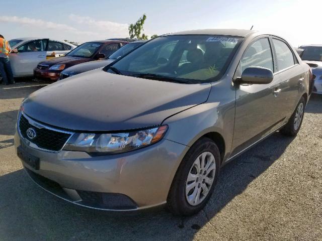 KNAFU4A25C5487240 - 2012 KIA FORTE EX SILVER photo 2