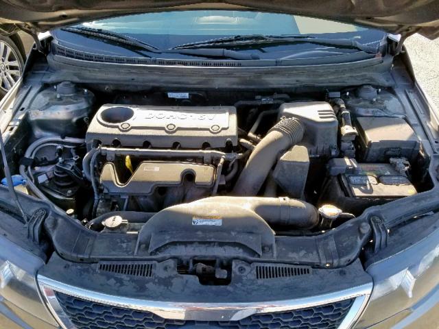 KNAFU4A25C5487240 - 2012 KIA FORTE EX SILVER photo 7