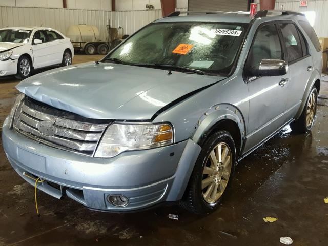 1FMDK03W38GA37019 - 2008 FORD TAURUS X L BLUE photo 2