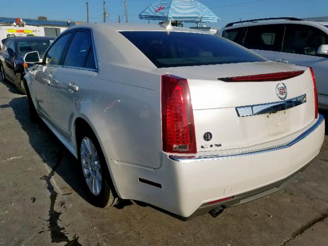 1G6DE5EY4B0118489 - 2011 CADILLAC CTS LUXURY WHITE photo 3