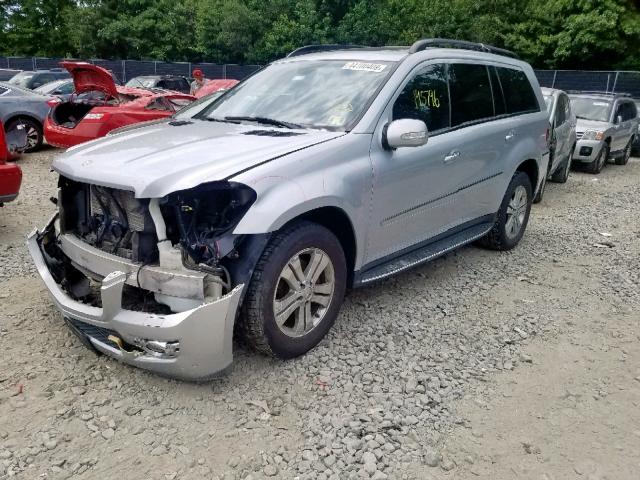 4JGBF71E67A282106 - 2007 MERCEDES-BENZ GL 450 4MA SILVER photo 2