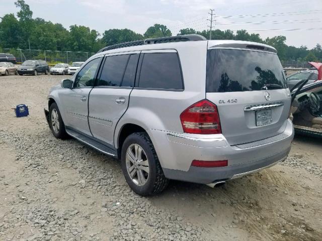 4JGBF71E67A282106 - 2007 MERCEDES-BENZ GL 450 4MA SILVER photo 3