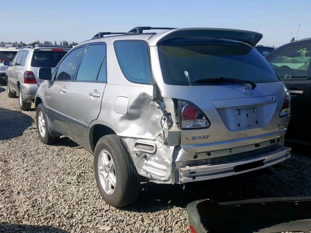 JTJGF10U610085026 - 2001 LEXUS RX 300 SILVER photo 3