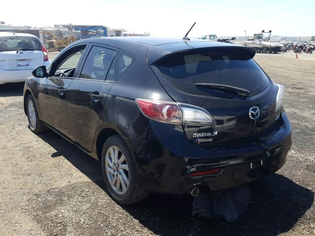 JM1BL1L74D1761239 - 2013 MAZDA 3 I BLACK photo 3