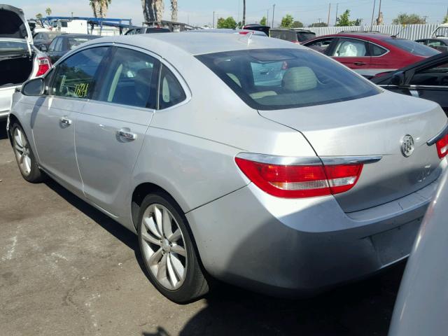 1G4PR5SK4D4231607 - 2013 BUICK VERANO CON SILVER photo 3