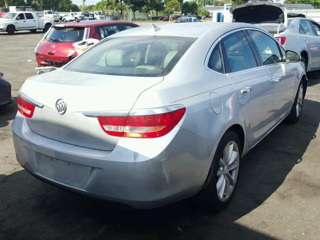 1G4PR5SK4D4231607 - 2013 BUICK VERANO CON SILVER photo 4