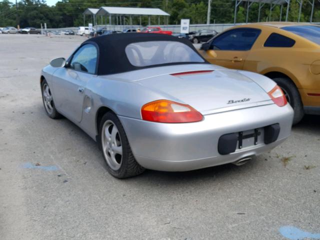 WP0CA2989VS625829 - 1997 PORSCHE BOXSTER SILVER photo 3