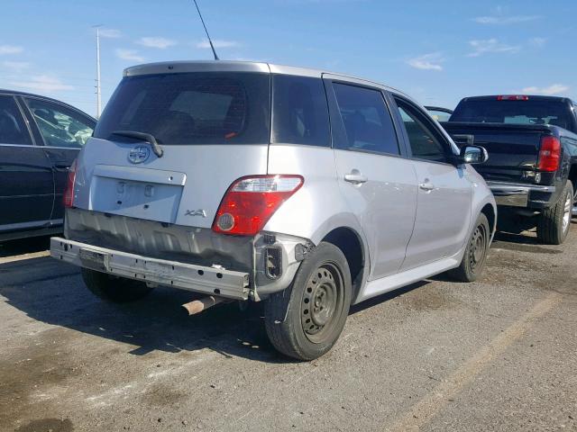 JTKKT624460156028 - 2006 TOYOTA SCION XA SILVER photo 4