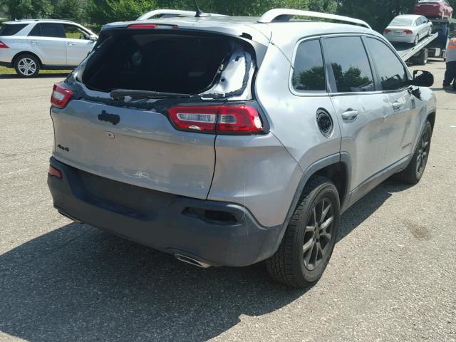 1C4PJMCS2FW538561 - 2015 JEEP CHEROKEE L GRAY photo 4