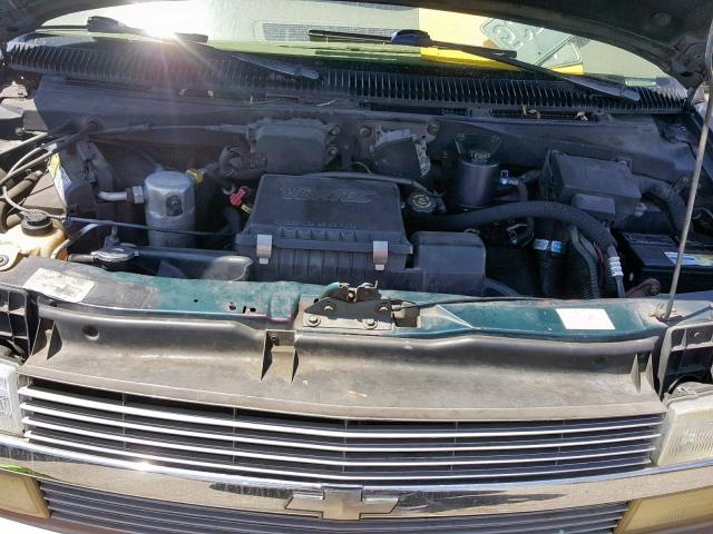 1GNDM19W9VB128243 - 1997 CHEVROLET ASTRO GREEN photo 7