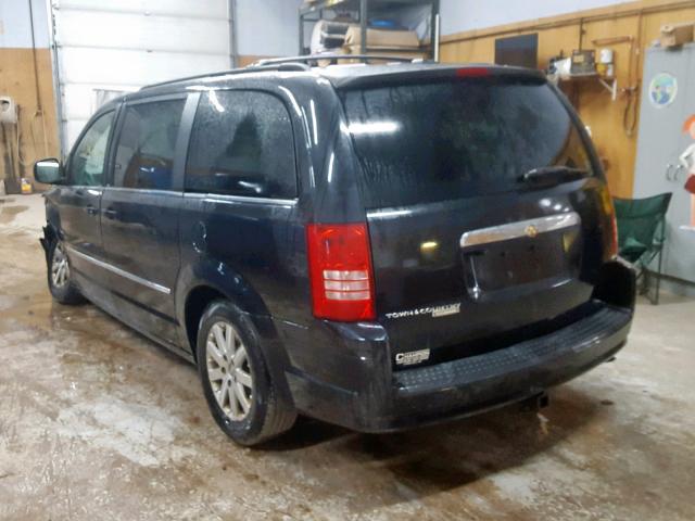 2A8HR54PX8R732983 - 2008 CHRYSLER TOWN & COU BLACK photo 3